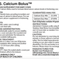 No B.S. Calcium Bolus